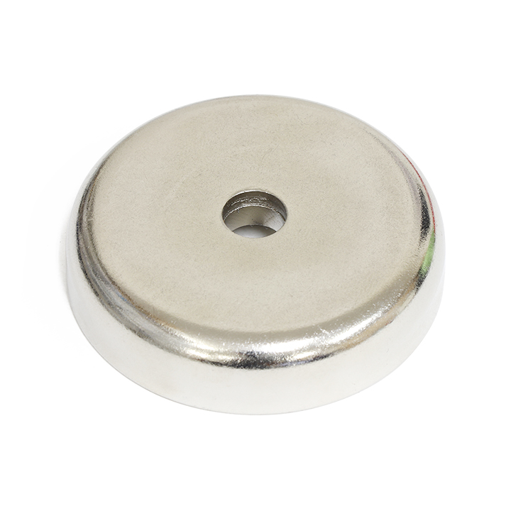 Pot Cap Neodymium Φ50.8mmXΦ8.5mmX11.5mm/M8 Cylindrical borehole