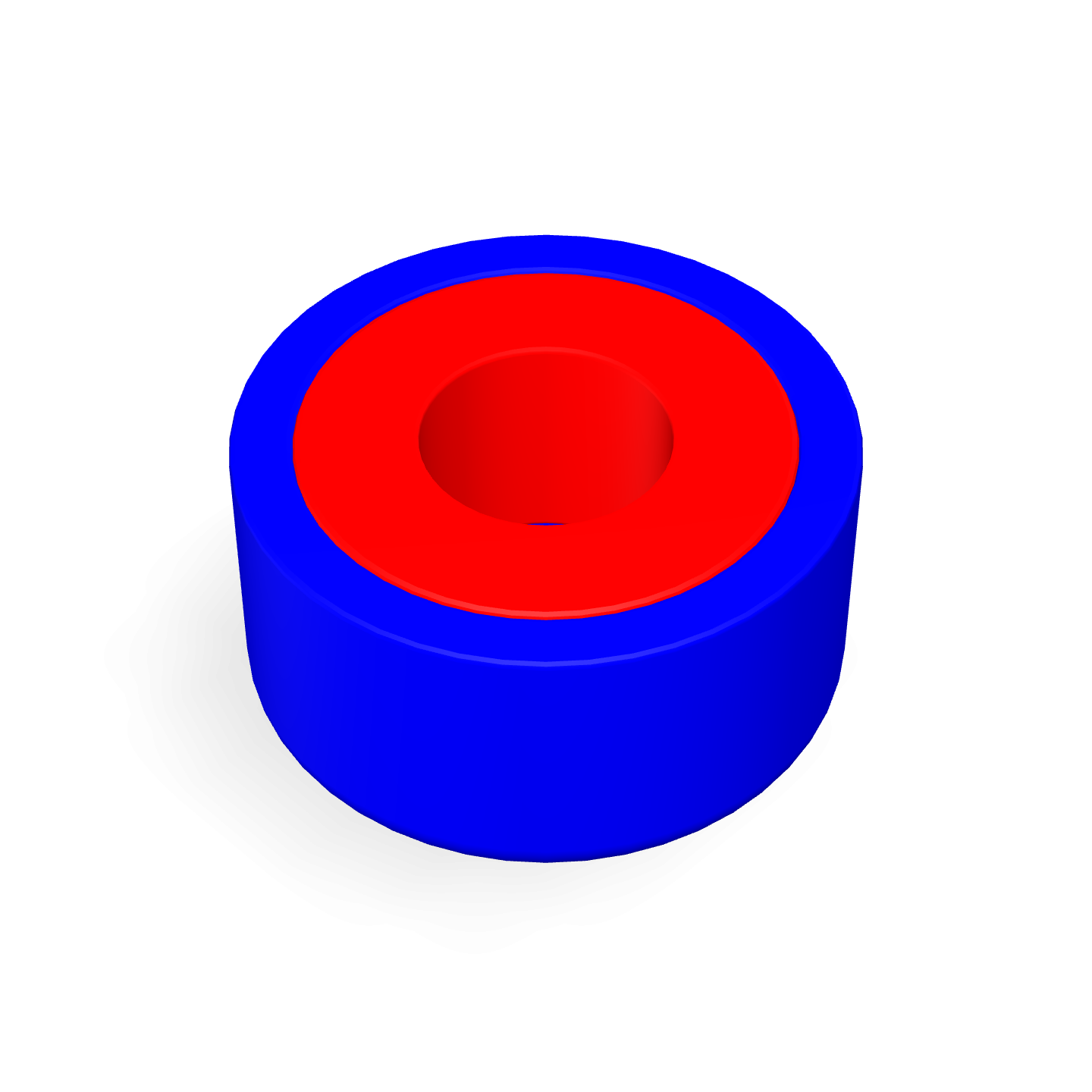 Pot Cap Neodymium Φ10mmXΦ2.5mmX5mm/M2 Cylindrical borehole