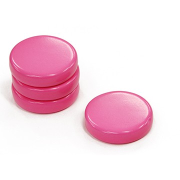 Colour Magnet Φ30mmX6.5mm Pink