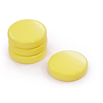 Colour Magnet Φ30mmX6.5mm Yellow