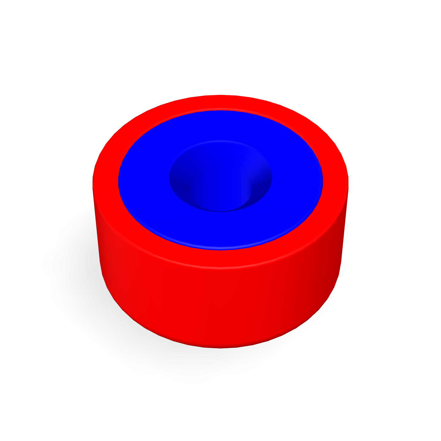 Pot Cap Neodymium Φ10mmXΦ2.5mmX5mm/M2 Countersunk