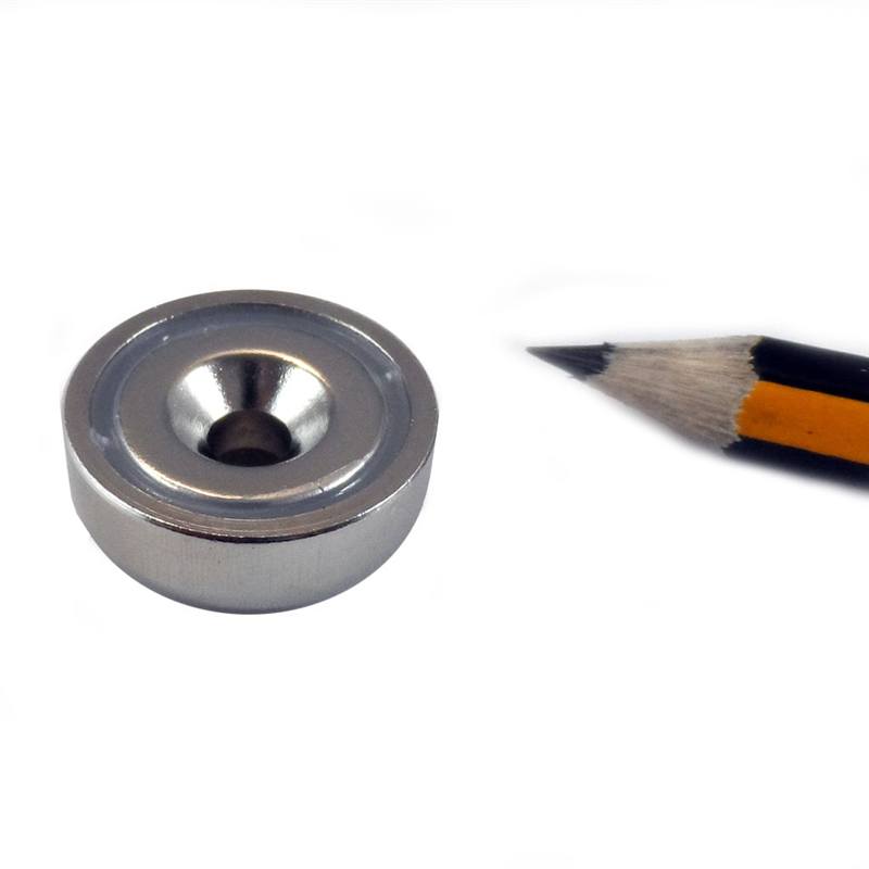 Pot Cap Neodymium Φ20mmXΦ4.5mmX7mm/M4 Countersunk