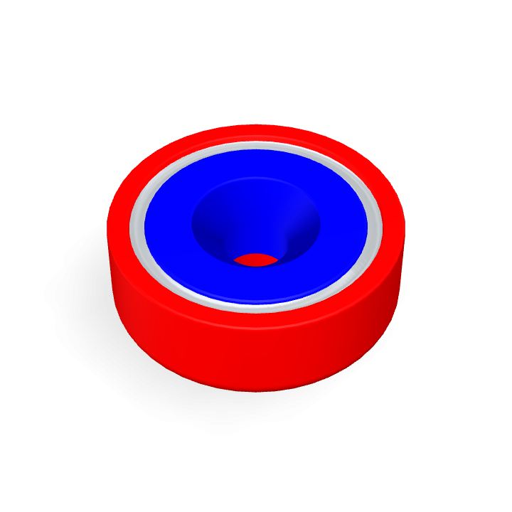 Pot Cap Neodymium Φ20mmXΦ4.5mmX7mm/M4 Countersunk