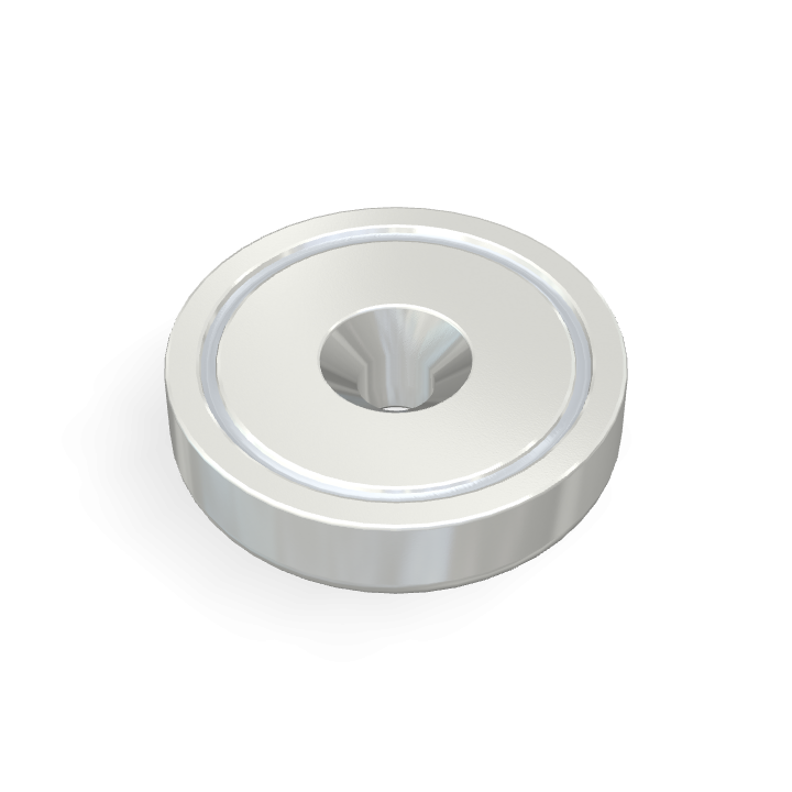 Pot Cap Neodymium Φ32mmXΦ5.5mmX8mm/M5 Countersunk