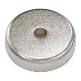 Pot Cap Neodymium Φ36mmXΦ6.5mmX8mm/M6 Countersunk