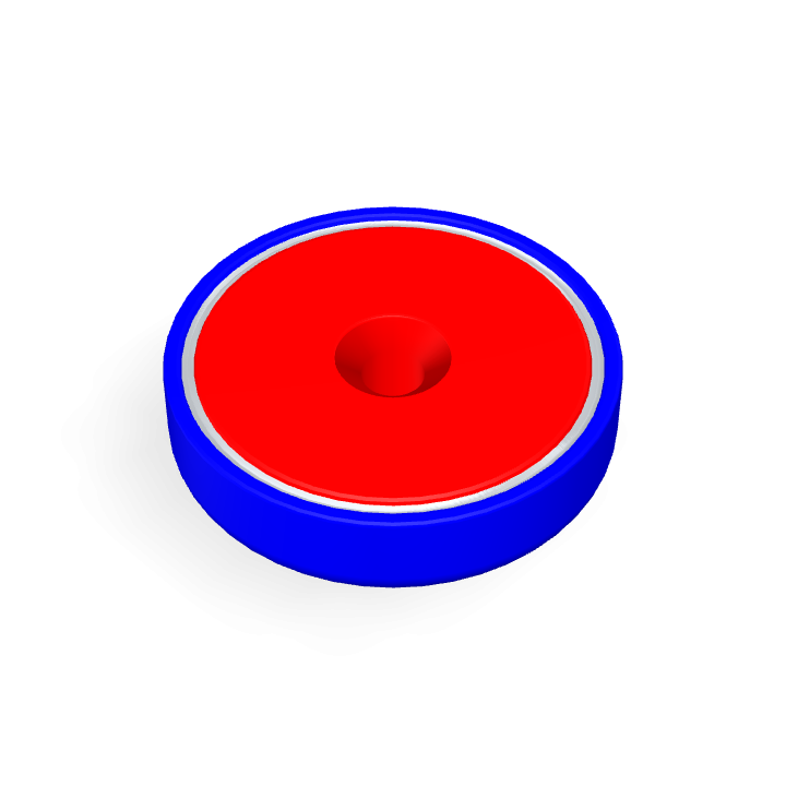 Pot Cap Neodymium Φ75mmXΦ10.5mmX18mm/M10 Countersunk