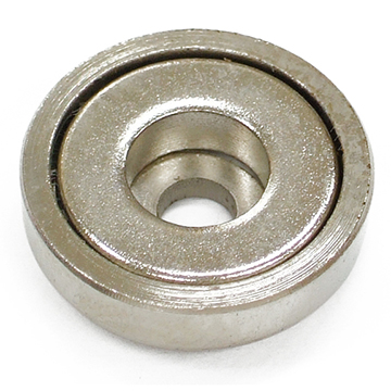 Pot Cap Neodymium Φ16mmXΦ3.5mmX5mm/M3 Cylindrical borehole