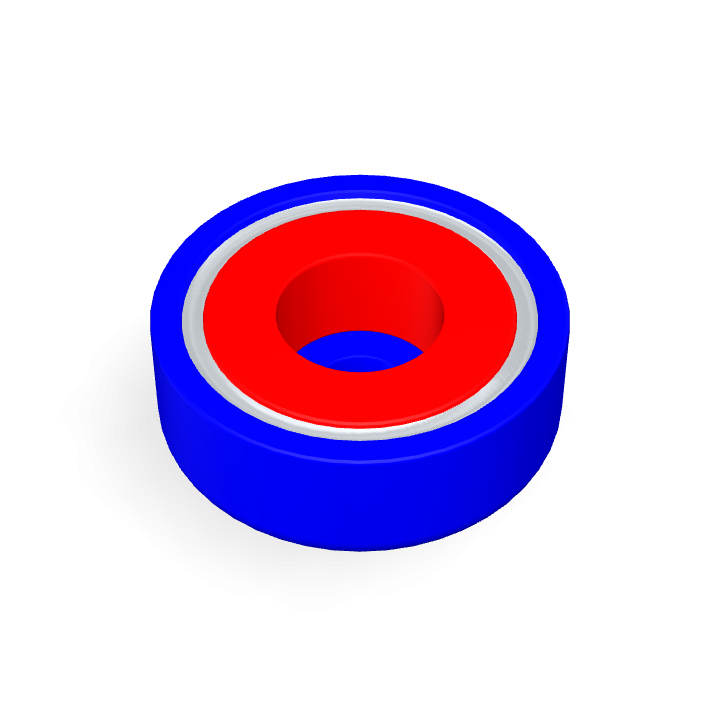 Pot Cap Neodymium Φ20mmXΦ4.5mmX7mm/M4 Cylindrical borehole