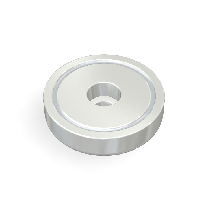 Pot Cap Neodymium Φ32mmXΦ5.5mmX8mm/M5 Cylindrical borehole