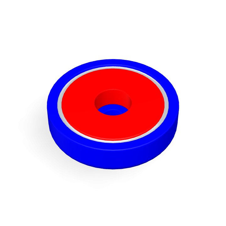 Pot Cap Neodymium Φ32mmXΦ5.5mmX8mm/M5 Cylindrical borehole