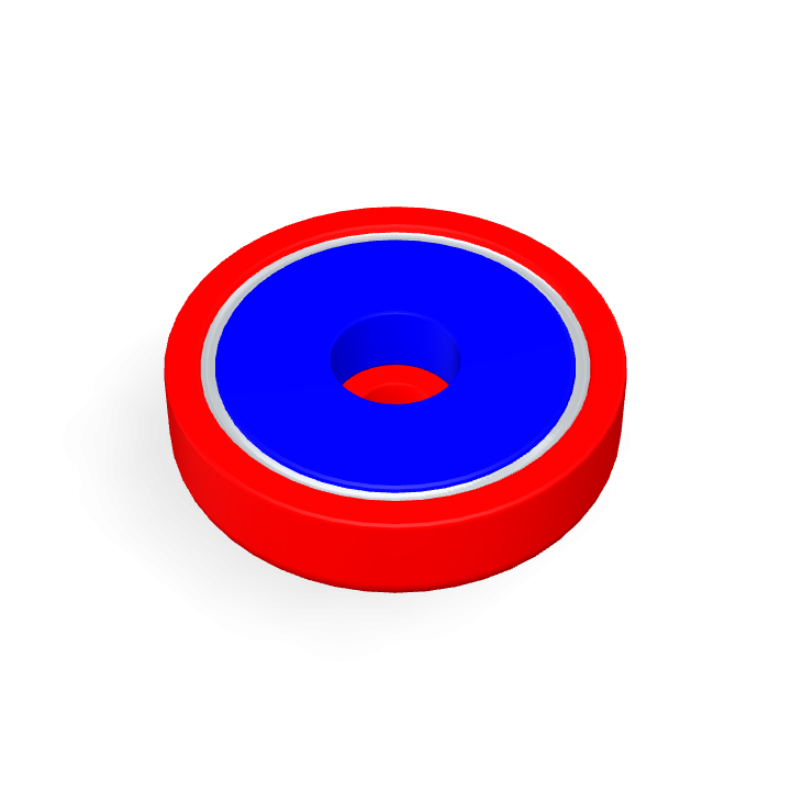 Pot Cap Neodymium Φ32mmXΦ5.5mmX8mm/M5 Cylindrical borehole