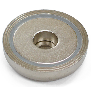 Pot Cap Neodymium Φ36mmXΦ6.5mmX8mm/M6 Cylindrical borehole