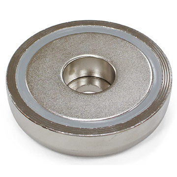 Pot Cap Neodymium Φ48mmXΦ8.5mmX11.5mm/M8 Cylindrical borehole