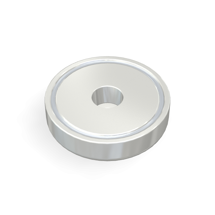 Pot Cap Neodymium Φ60mmXΦ8.5mmX15mm/M8 Cylindrical borehole
