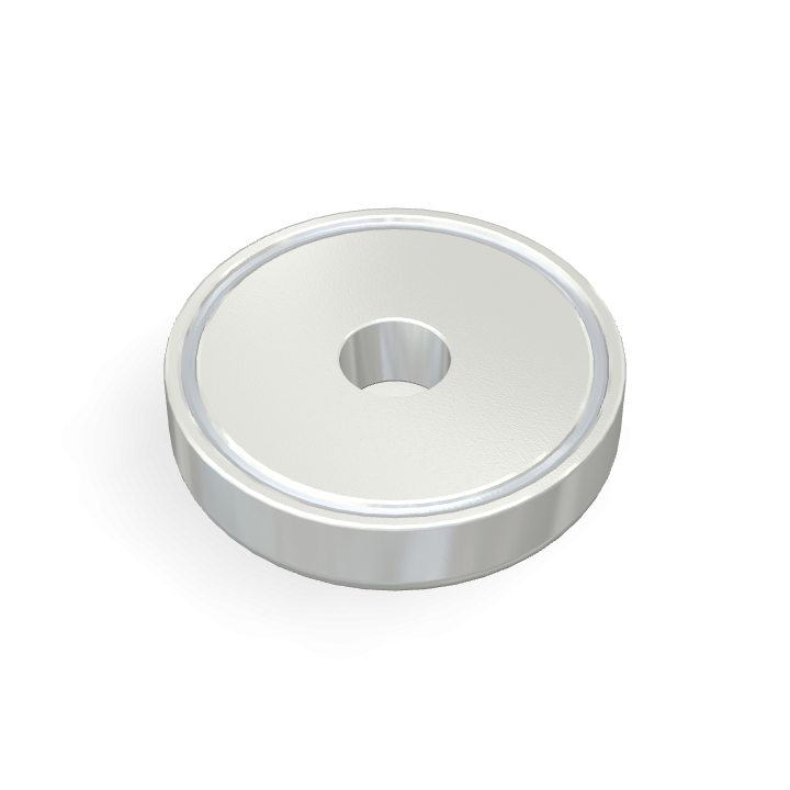 Pot Cap Neodymium Φ75mmXΦ10.5mmX18mm/M10 Cylindrical borehole