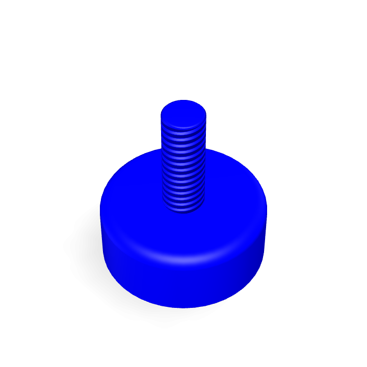 Pot Cap Neodymium Φ12mmX5mm/M3 Thread Male