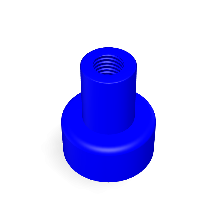 Pot Cap Neodymium Φ10mmX5mm/M3 Thread Female