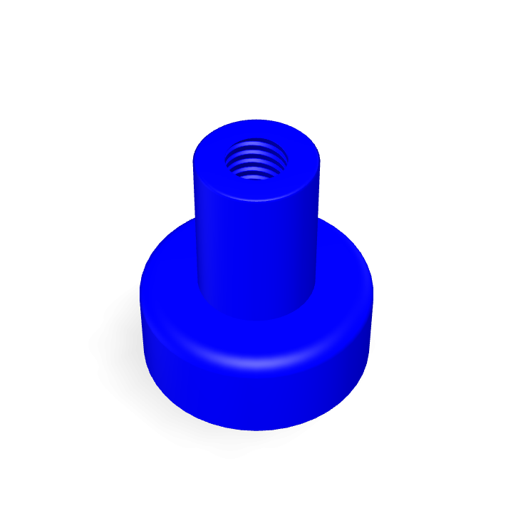 Pot Cap Neodymium Φ12mmX5mm/M3 Thread Female