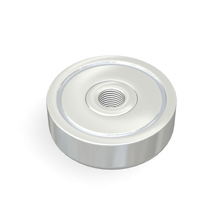 Pot Cap Neodymium Φ25mmX8mm/M5 Internal thread