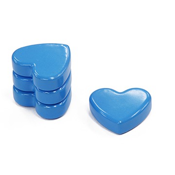 Colour Magnet Hart 26mmX8mm Blue