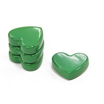 Colour Magnet Hart 26mmX8mm Green