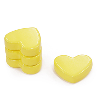 Colour Magnet Hart 26mmX8mm Yellow