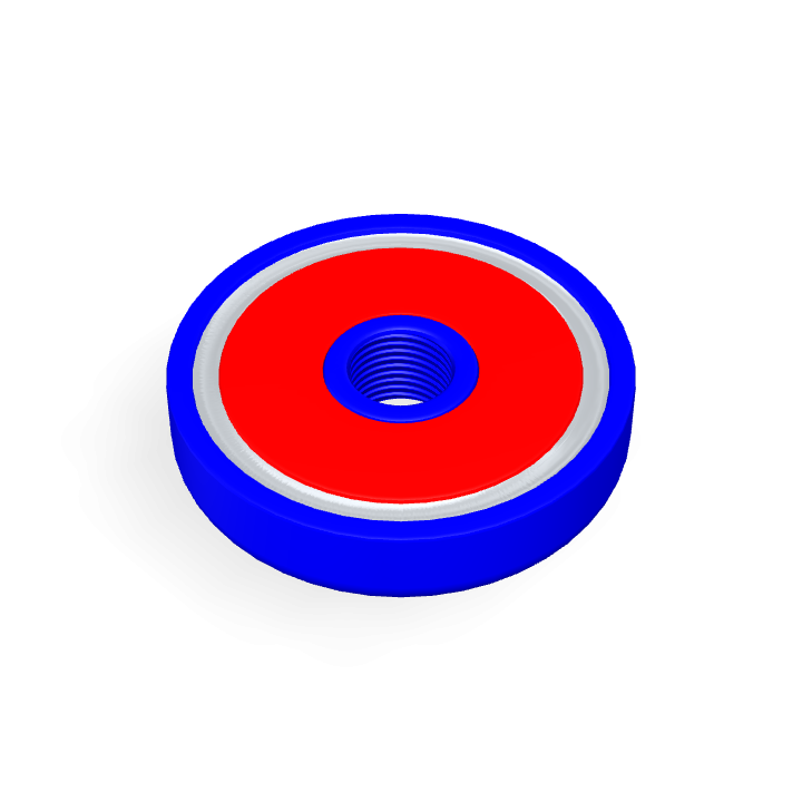 Pot Cap Neodymium Φ36mmX8mm/M8 Internal thread