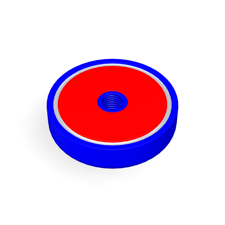 Pot Cap Neodymium Φ60mmX15mm/M10 Internal thread