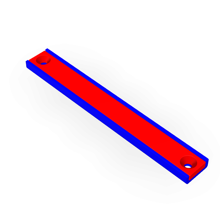 Pot Cap Neodymium 100mmX13.5mmX5mm/M3 Countersunk