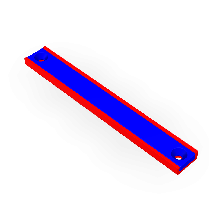 Pot Cap Neodymium 100mmX13.5mmX5mm/M3 Countersunk