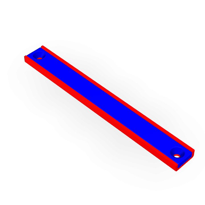 Pot Cap Neodymium 110mmX13.5mmX5mm/M3 Countersunk