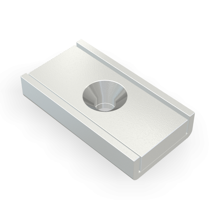 Pot Cap Neodymium 25mmX13.5mmX5mm/M3 Countersunk