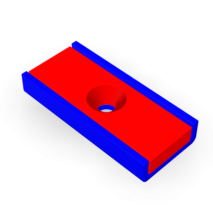 Pot Cap Neodymium 30mmX13.5mmX5mm/M3 Countersunk