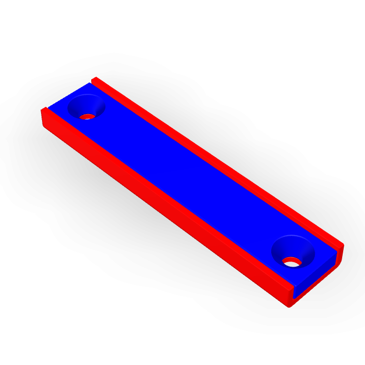 Pot Cap Neodymium 60mmX13.5mmX5mm/M3 Countersunk