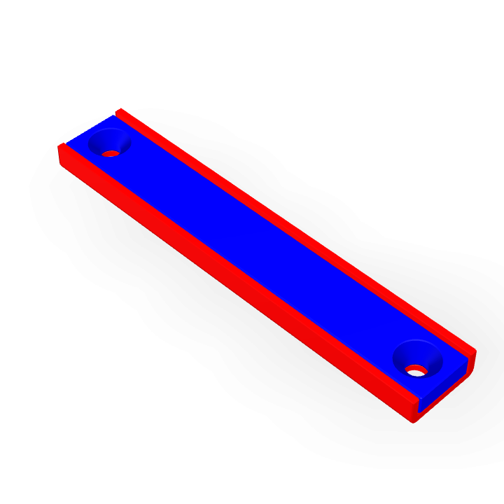 Pot Cap Neodymium 75mmX13.5mmX5mm/M3 Countersunk