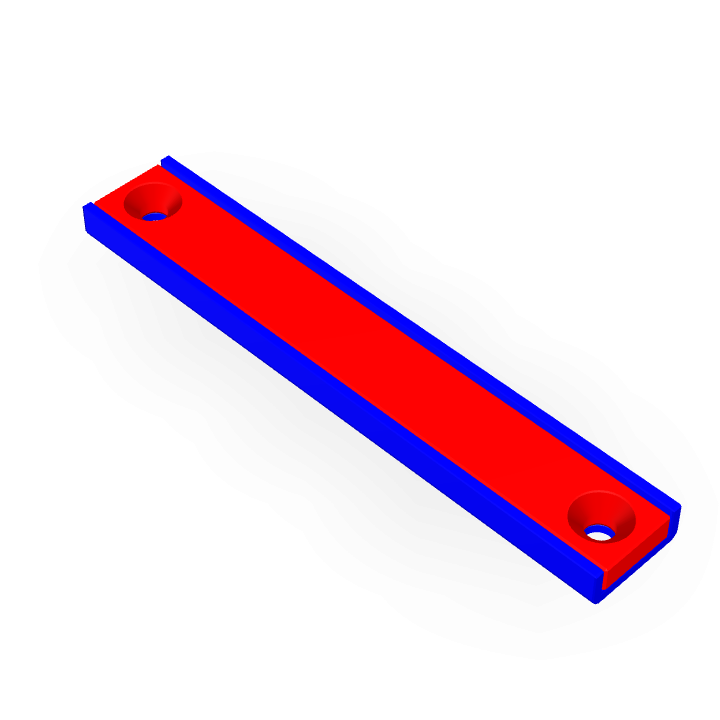 Pot Cap Neodymium 80mmX13.5mmX5mm/M3 Countersunk