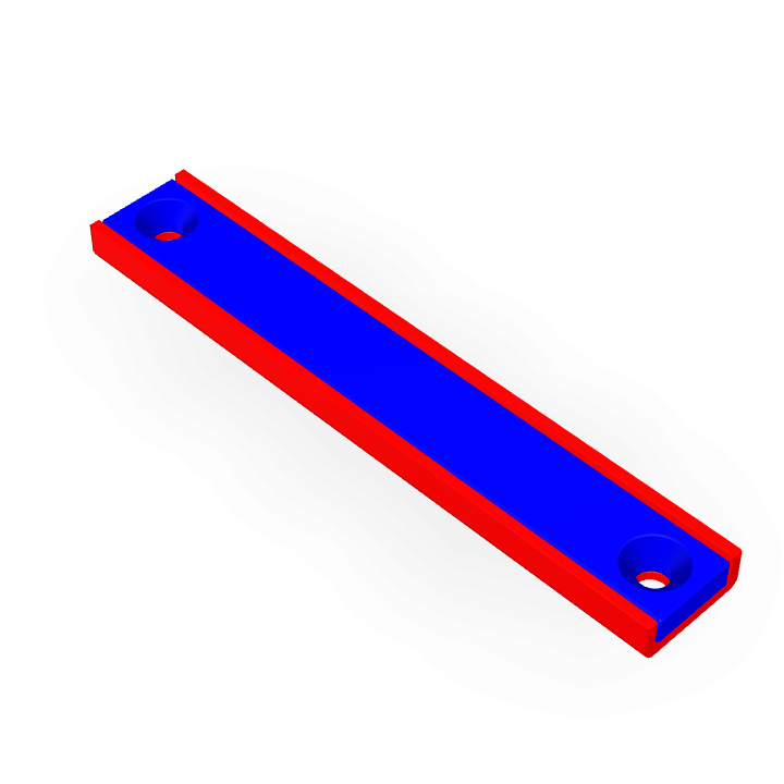 Pot Cap Neodymium 80mmX13.5mmX5mm/M3 Countersunk