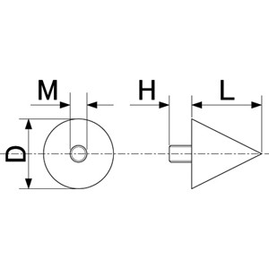 Cone Plug Φ25mmX25mm