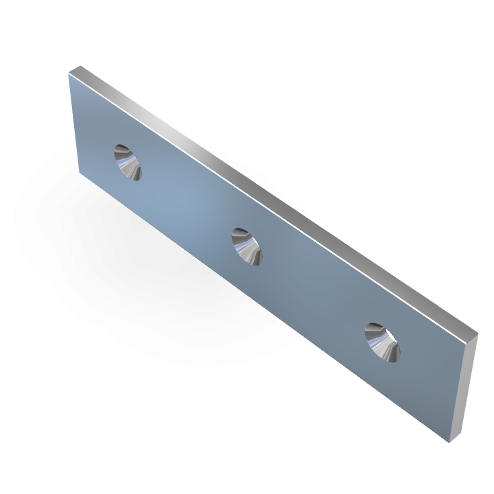 Bracket Plate W150mmXH40mmXT5mm