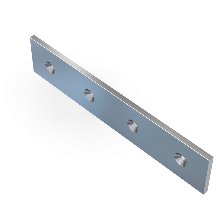 Bracket Plate W200mmXH40mmXT5mm