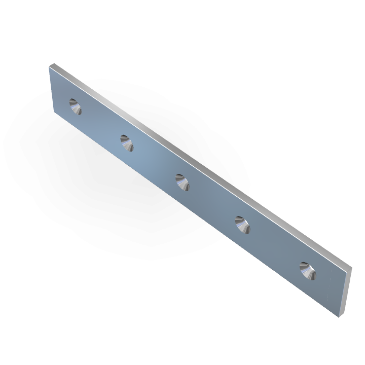 Bracket Plate W250mmXH40mmXT5mm