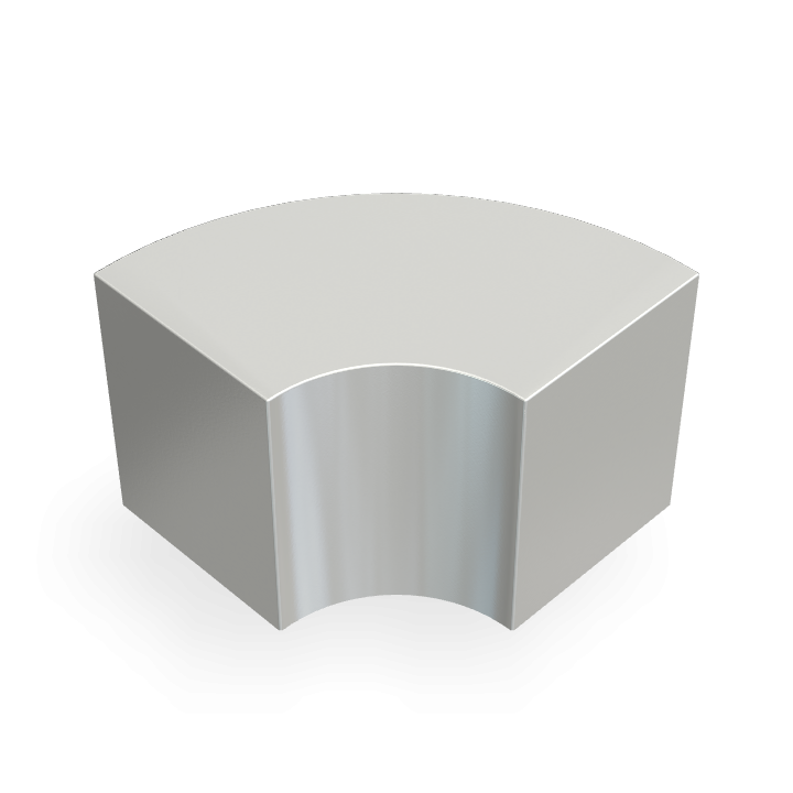 Neodymium R25mmXr10mmXH20mmXA90rad