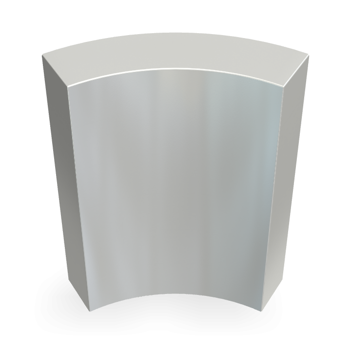 Neodymium R22.5mmXr17.5mmXH30mmXA60rad