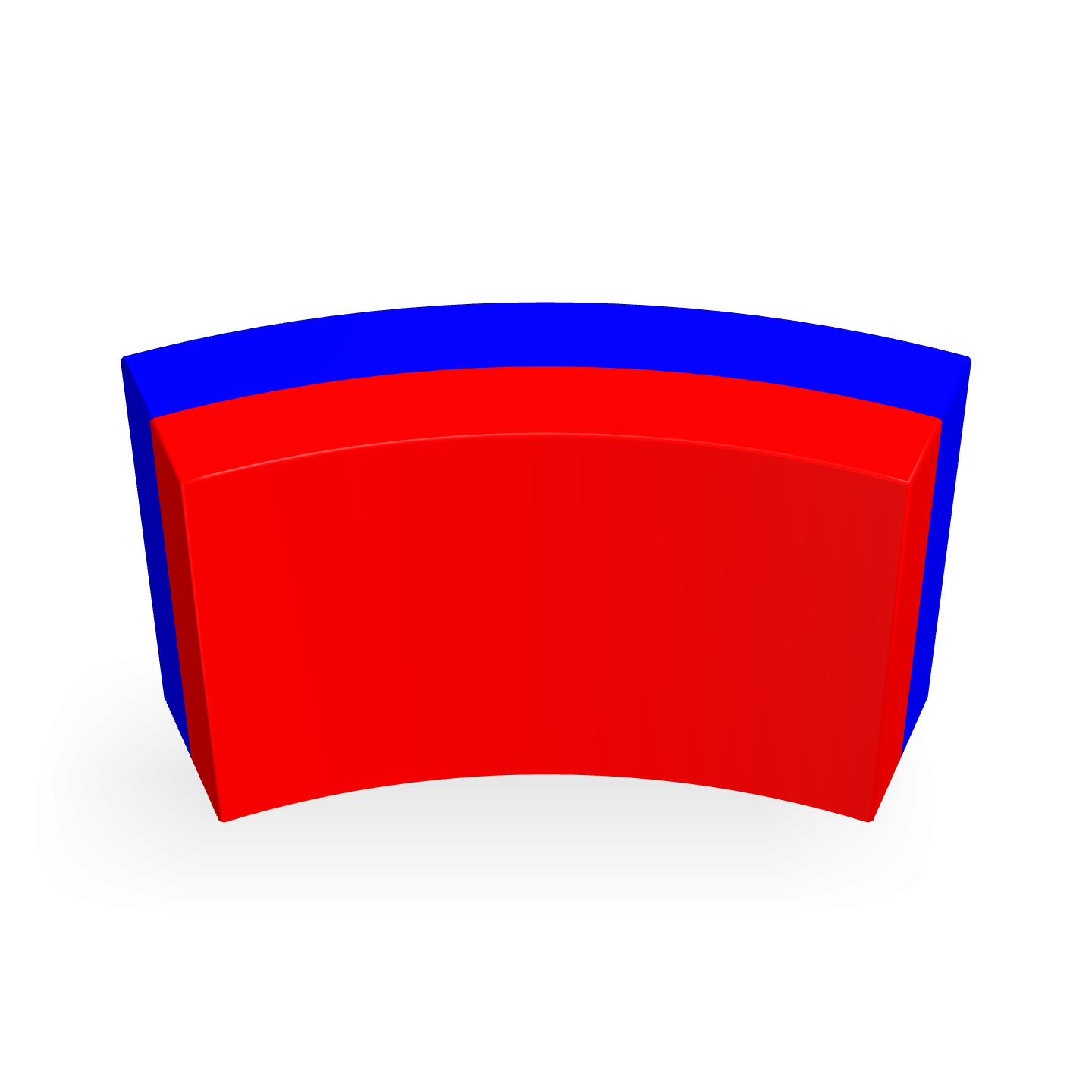 Neodymium R22mmXr18mmXL10mmXA45rad Dia