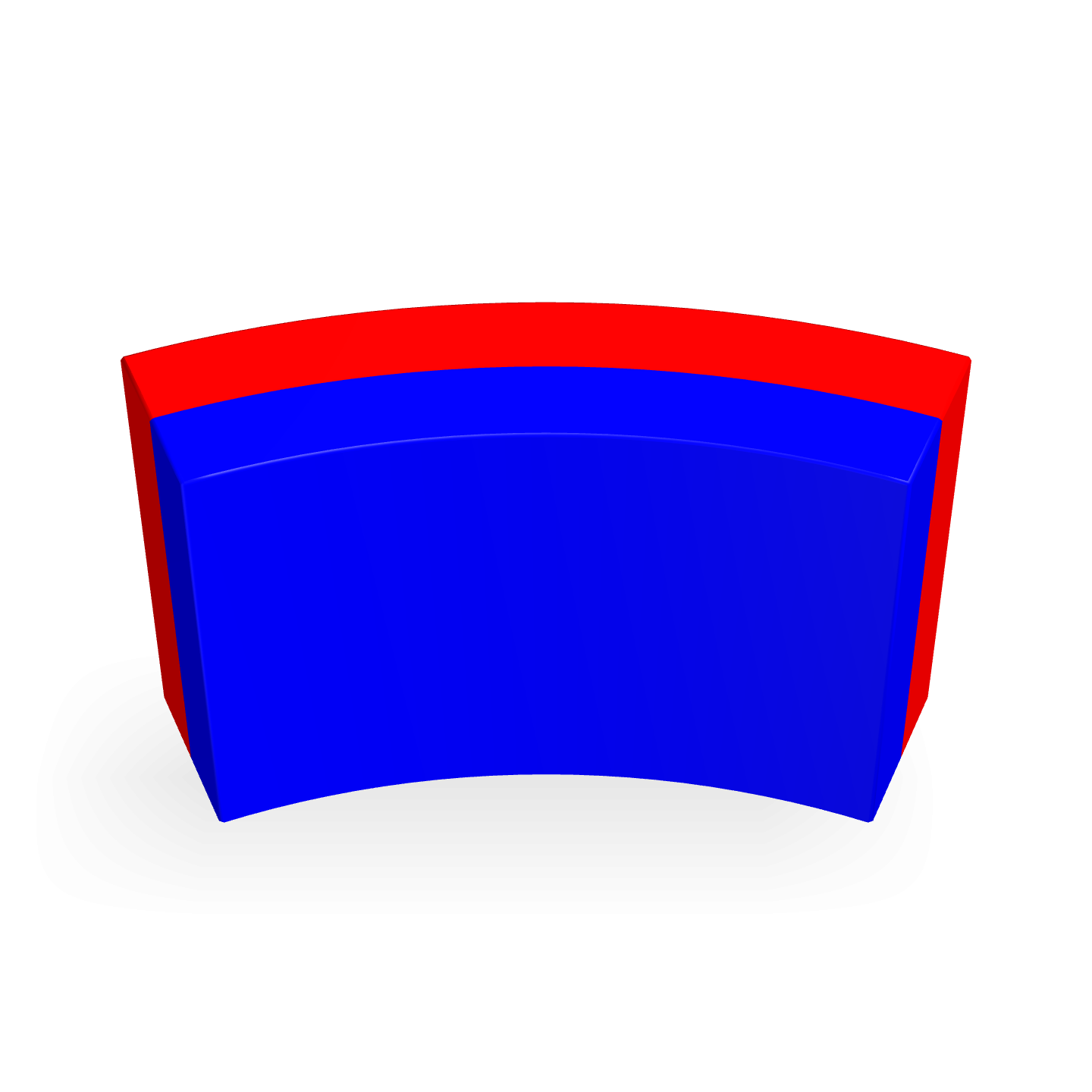 Neodymium R22mmXr18mmXL10mmXA45rad Dia