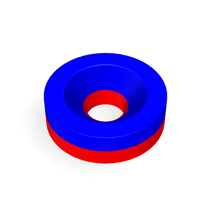 Neodymium Φ10mmXΦ3.2mmX3mm/M3