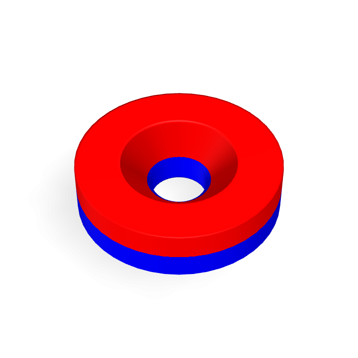 Neodymium Φ12mmXΦ3.2mmX3mm/M3