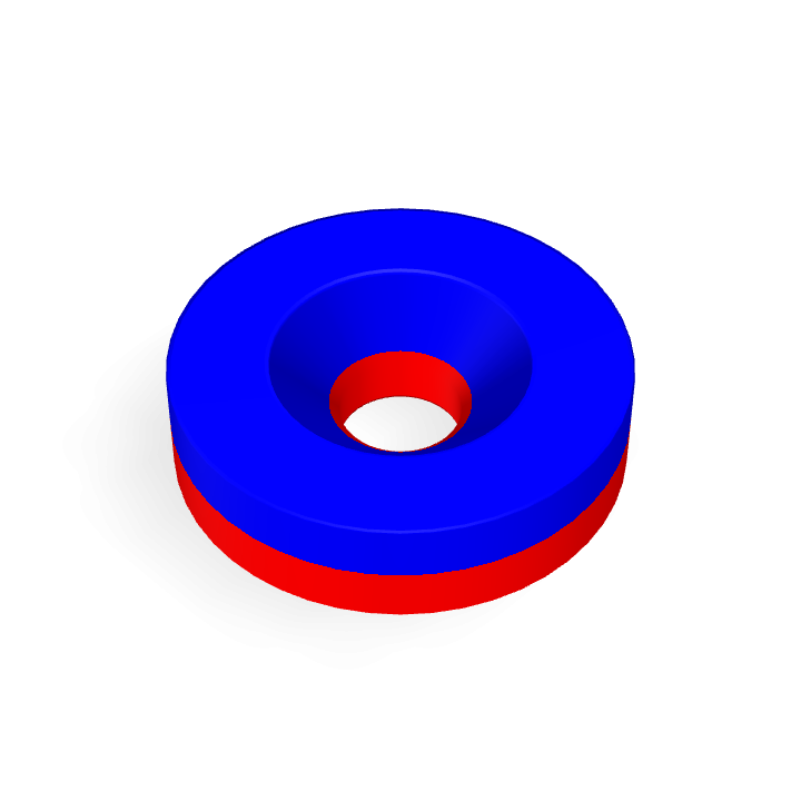 Neodymium Φ12mmXΦ3.2mmX3mm/M3