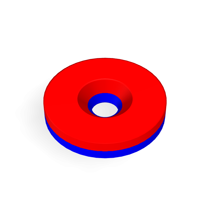 Neodymium Φ24mmXΦ5.3mmX4mm/M5