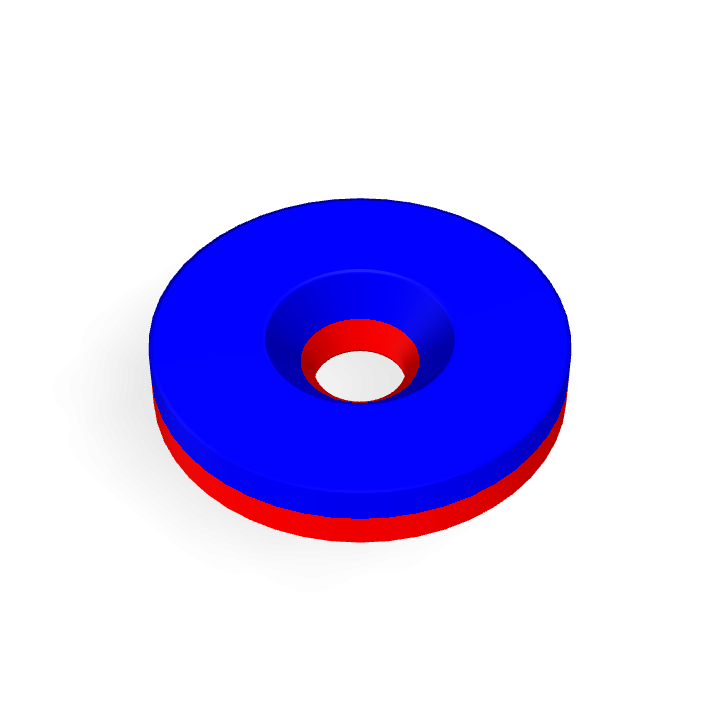 Neodymium Φ24mmXΦ5.3mmX4mm/M5